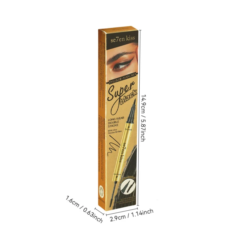 double-head-eyeliner-mascara-pen-black-1-5ml-see-zuz9vgpv-desc-4 Se7en Kiss Double-Head Eyeliner and Mascara Pen in Black, featuring ultra-precise pen tip for defined smooth lines and natural 3D volume
